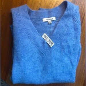 Madewell Ginny V-Neck Alpaca Blend Sweater